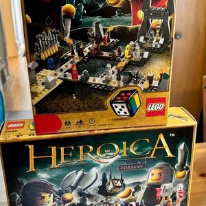 TWO LEGO HEROICA Games FORTAAN (3860) & NATHUZ (3859)